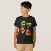 T-shirt Funny Six Seven 67 Meme 6 7 Christmas Santa Hand B (Devant entier)