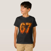 T-shirt Funny Six Seven 67 Meme Gen Alpha 67 Basketball Fo (Devant entier)