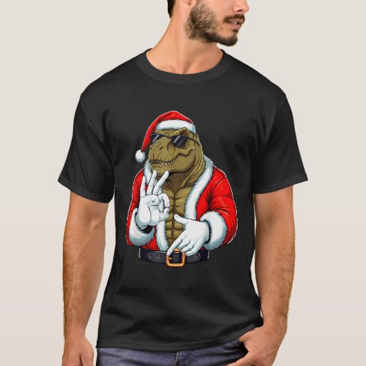 T-shirt Funny Six Seven 67 Meme T-rex Christmas Men Boys T (Devant)