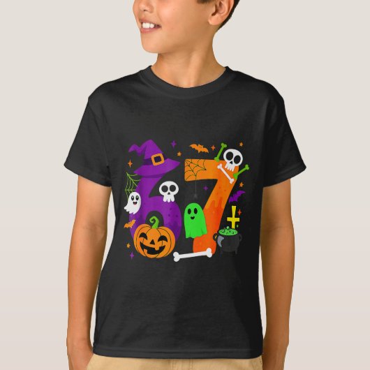 T-shirt Funny Six Seven 6 7 Meme Design Couples Halloween (Devant)