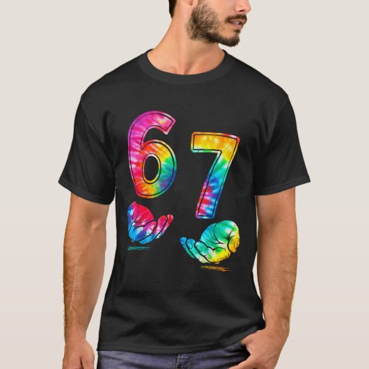 T-shirt Funny Six Seven 6 7 Meme Gen Alpha Slang 6 7 Hands (Devant)