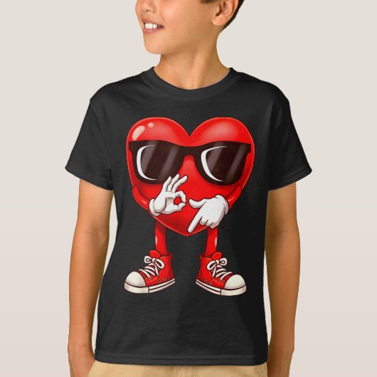 T-shirt Funny Six Seven 6 7 Meme Heart Valentines Day Men (Devant)