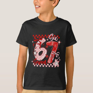 T-shirt Funny Six Seven 6 7 Meme Valentine Girl