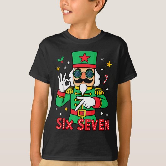 T-shirt Funny Six Seven Meme Christmas Nutcracker Saying 6 (Devant)