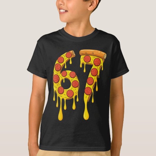 T-shirt Funny Six Seven Zza 67 Number (Devant)