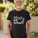 T-shirt Funny Sixty alors que Citer 60e Anniversaire<br><div class="desc">Funny Sixty alors ce Citation Inspirationnelle 60e Anniversaire T-Shirt. Ce t-shirt est parfait pour quelqu'un célébrant le 60e anniversaire. Il est livré avec une citation drôle et inspirante 60 alors que dans la typographie blanche moderne, et est idéal pour une personne avec un sens de l'humour. C'est un cadeau d'anniversaire...</div>