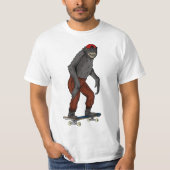 T-shirt Funny Skateboard Monkey Gift idea 4 Skate & Halfpi (Devant)