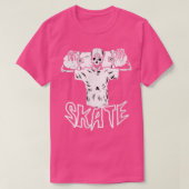 T-shirt Funny Skeleton SkATEBOARD (Design devant)