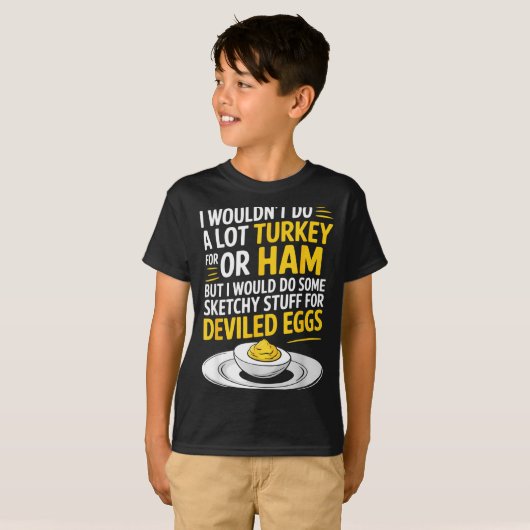 T-shirt Funny Sketchy Stuff For Deviled Eggs Saying Food H (Devant entier)
