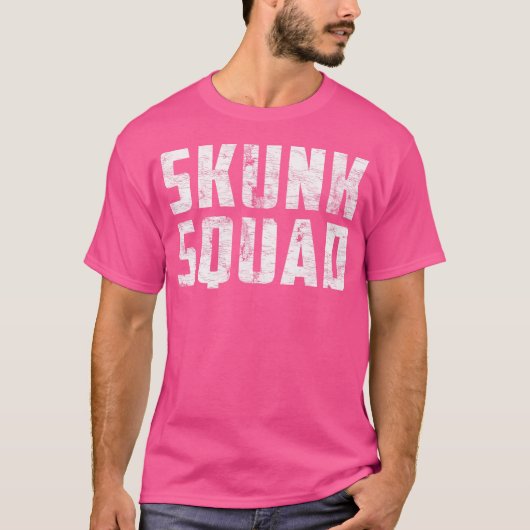 T-shirt Funny Skunk Squad (Devant)