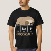 T-shirt Funny Sloth Periodic Table Science Physics  (Devant)