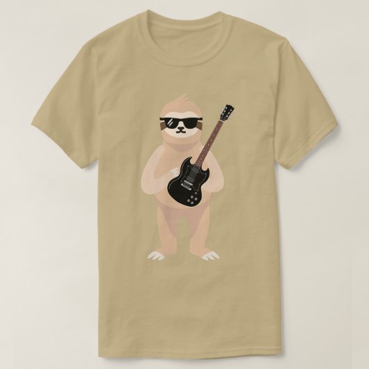 T-shirt Funny Sloth Wearing (Design devant)