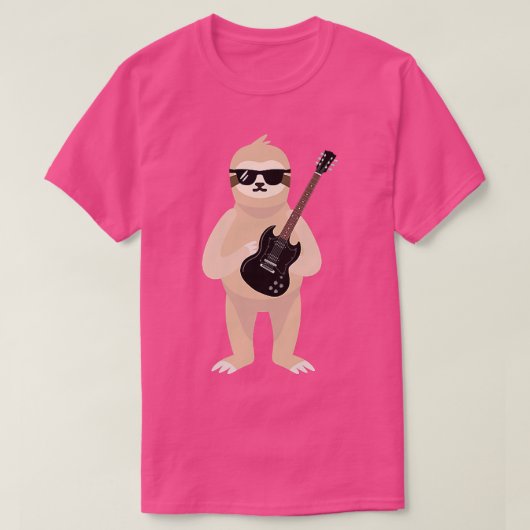 T-shirt Funny Sloth Wearing (Design devant)