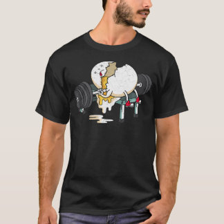 T-shirt Funny Smashed Egg Fitg Gym Barbells Lifting Wor