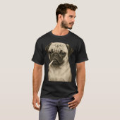 T-shirt Funny Smoking Pug Dog Cigarette Gen Z Meme Graphic (Devant entier)