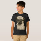 T-shirt Funny Smoking Pug Dog Cigarette Gen Z Meme Graphic (Devant entier)