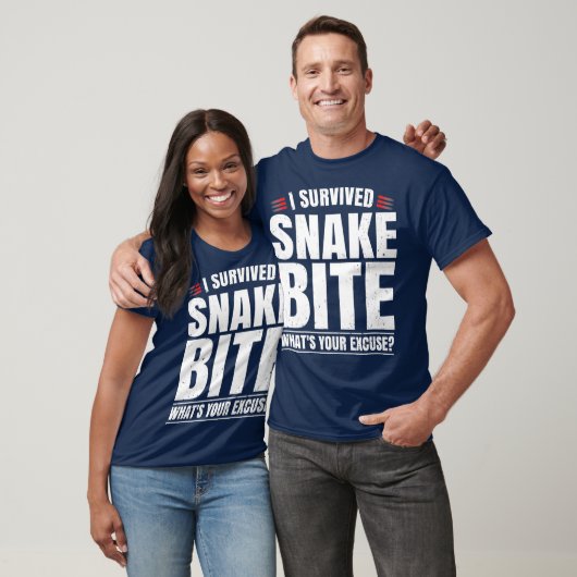 T-shirt Funny Snake Bite Survivor Recovery Obtenez Bien Pl (Unisexe)