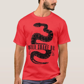 T-SHIRT FUNNY SNAKE WORLD SNAKE DAY 16 JUILLET 2