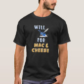T-shirt Funny Snow Blower Mac & Cheese Lover Snow Blowing (Devant)