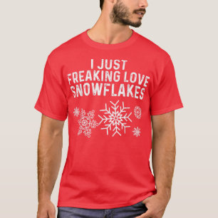 T-shirt Funny Snowflake Art For Men Women Ice Snow