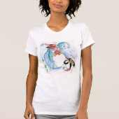 T-shirt FUNNY SNOWMAN AND PENGUIN's WINTER SERENADE (Devant)