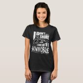 T-shirt Funny Snowmobile Dream Snowmobile Driving (Devant entier)