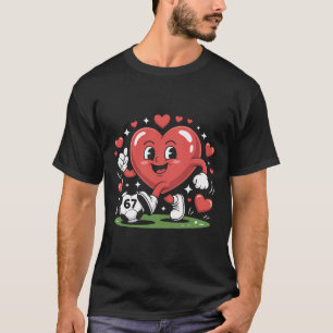 T-shirt Funny Soccer Heart 67 Meme Pyjama de la Saint-Vale