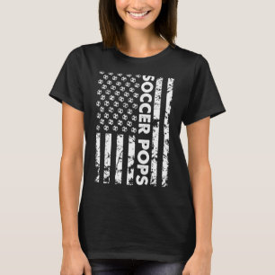 T-shirt Funny Soccer Pops Drapeau Américain Vintage T S Fo