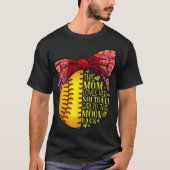 T-shirt Funny Softball Cadeau Maman Femmes Pitcher Catcher (Devant)