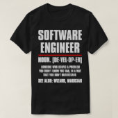T-shirt Funny Software Engineer Definition Computer Progra (Design devant)