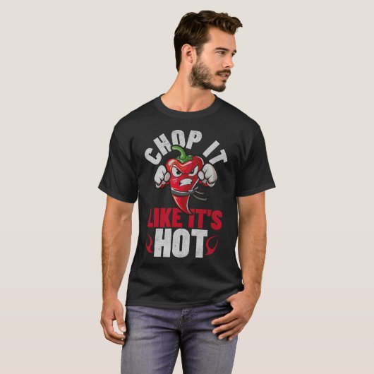 T-shirt Funny Spicy Chili Karate Design Chili Poivre Humou (Devant entier)