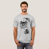 T-shirt Funny Spider Says Visit My Website Cartoon (Devant entier)