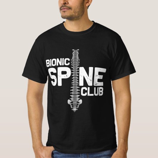 T-shirt Funny Spine Surgery Gift For Men Women Bionic Spin (Devant)