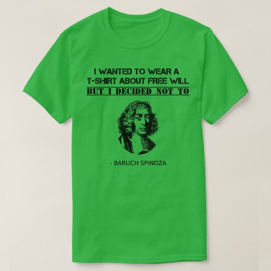 T-shirt Funny Spinoza Philosophie enseignant Philosophe ét (Design devant)