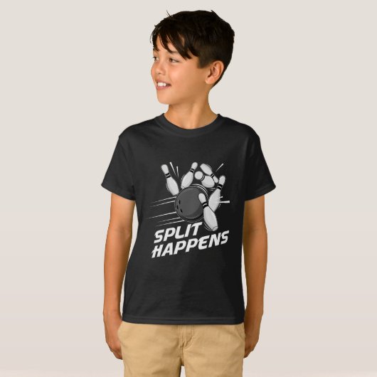 T-shirt Funny Split Happens Bowling Team Bowling Squad Spl (Devant entier)