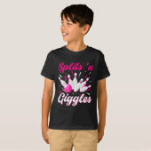 T-shirt Funny Splits n Giggles Bowling Team Cute Bowler Wo (Devant entier)