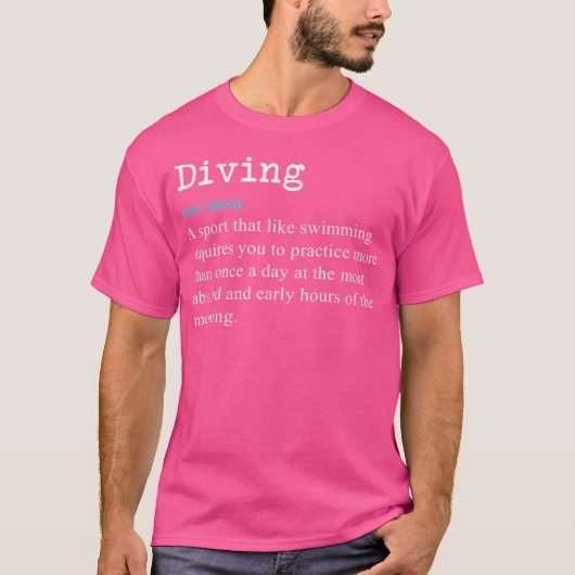 T-shirt Funny Springboard Plongeurs définition de plongée (Devant)