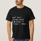 T-shirt Funny SQL for Programmer Humor Programming Gift  (Devant)