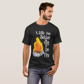 T-shirt Funny squad life is better by a camp fire retro (Devant entier)