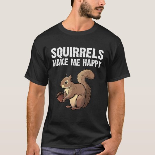 T-shirt Funny Squirrel Designs For Men Women Kids Chipmunk (Devant)