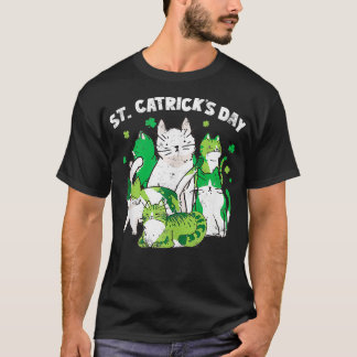 T-shirt Funny St patrick Catricks Day Chats Lover Saint Pa