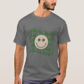 T-shirt Funny St Patrick Day Feint Lucky Smile Face Meme (Devant)