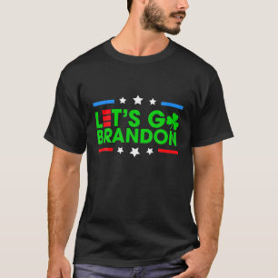 T-shirt Funny St Patrick Day Let's Go Shamrock Brandon Gre
