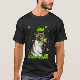 T-shirt Funny St Patrick S Day Exotic Cat Irlandais Shamro