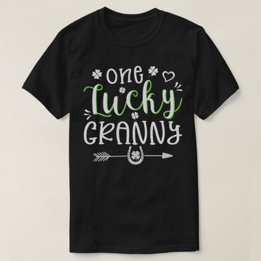 T-shirt Funny St Patrick's Day Cute Gift for One Lucky Gra (Design devant)