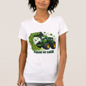 T-shirt Funny St. Patrick's Day funny Tractor (Devant)