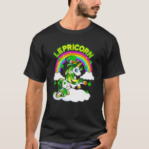 T-shirt Funny St Patrick's Day Lucky Lepricorn Unicorn Rai