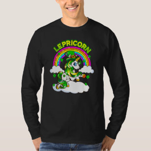 T-shirt Funny St Patrick's Day Lucky Lepricorn Unicorn Rai