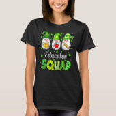 T-shirt Funny St Patricks Day Shamrock Educator Squad Iris (Devant)