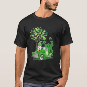 T-shirt Funny St. Patricks Day Shamrock Gnome Camion Costu